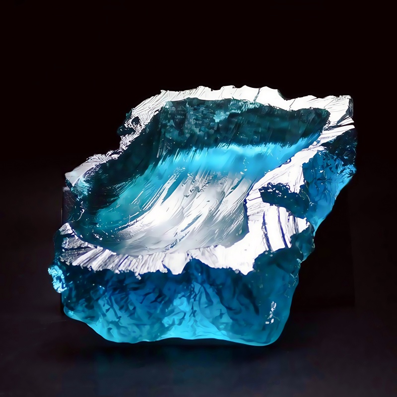 Resin Ocean Wave Mold - แม่พิมพ์ซิลิโคนเรซิ่นอีพ็อกซี่ลายคลื่นทะเล สำหรับทำจาน DIY เครื่องประดับ ถาดสบู่ เทียน
