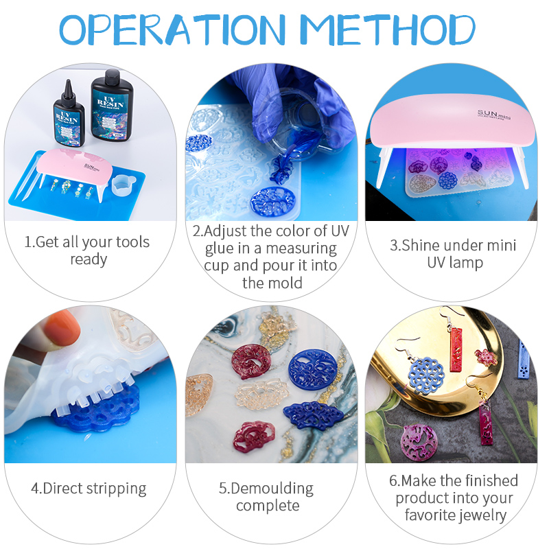 เรซิ่น UV ชนิดแข็ง 100/200/300 - Resin Jewelry Kit บทวิจารณ์และราคา
