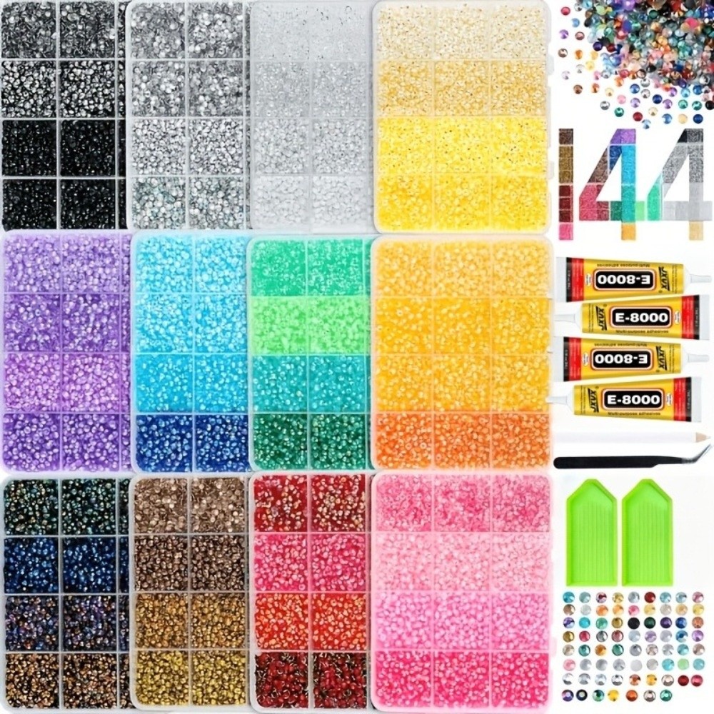 ชุดเรซินเพชรหลากสี ขนาดผสม ระย - Resin Jewelry Kit บทวิจารณ์และราคา