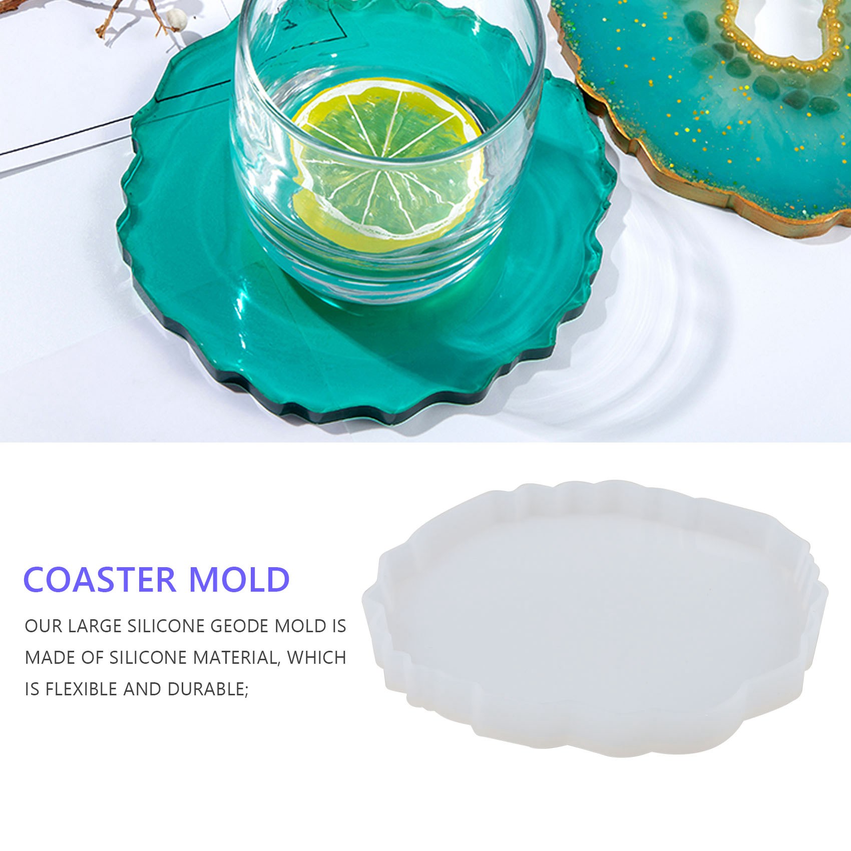 แม่พิมพ์ซิลิโคนขนาดใหญ่ A58Z 6 - Geode Mold Silicone บทวิจารณ์และราคา