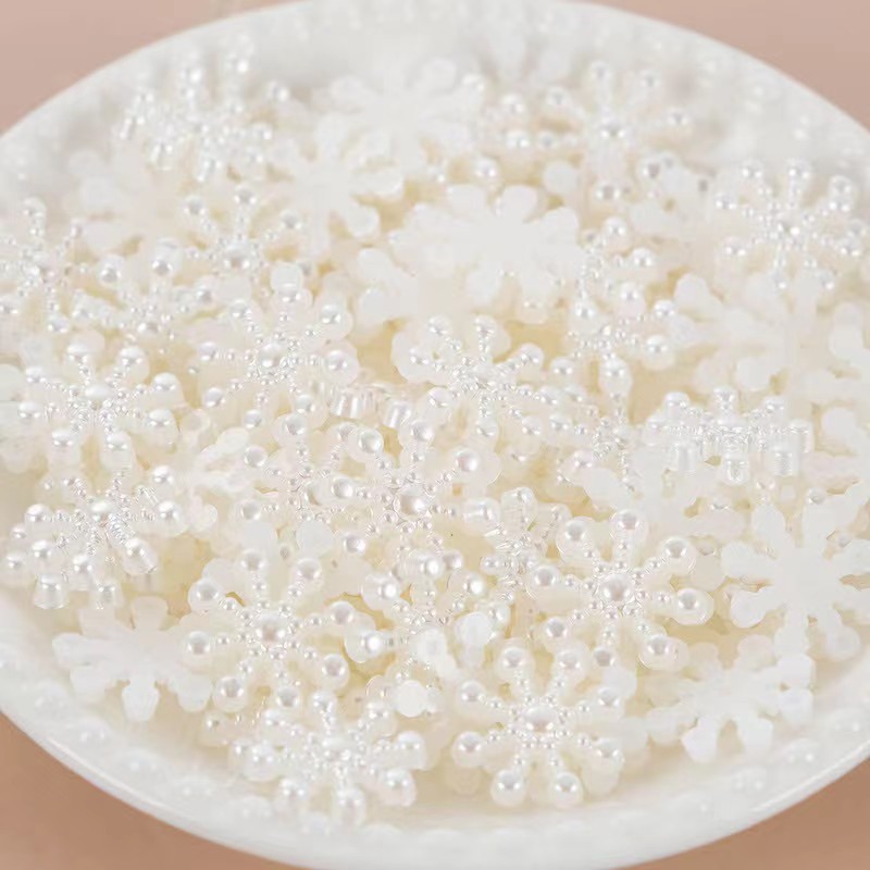เกล็ดหิมะมุกสีเบจแฮนด์เมด 100  - Resin Craft Ideas บทวิจารณ์และราคา