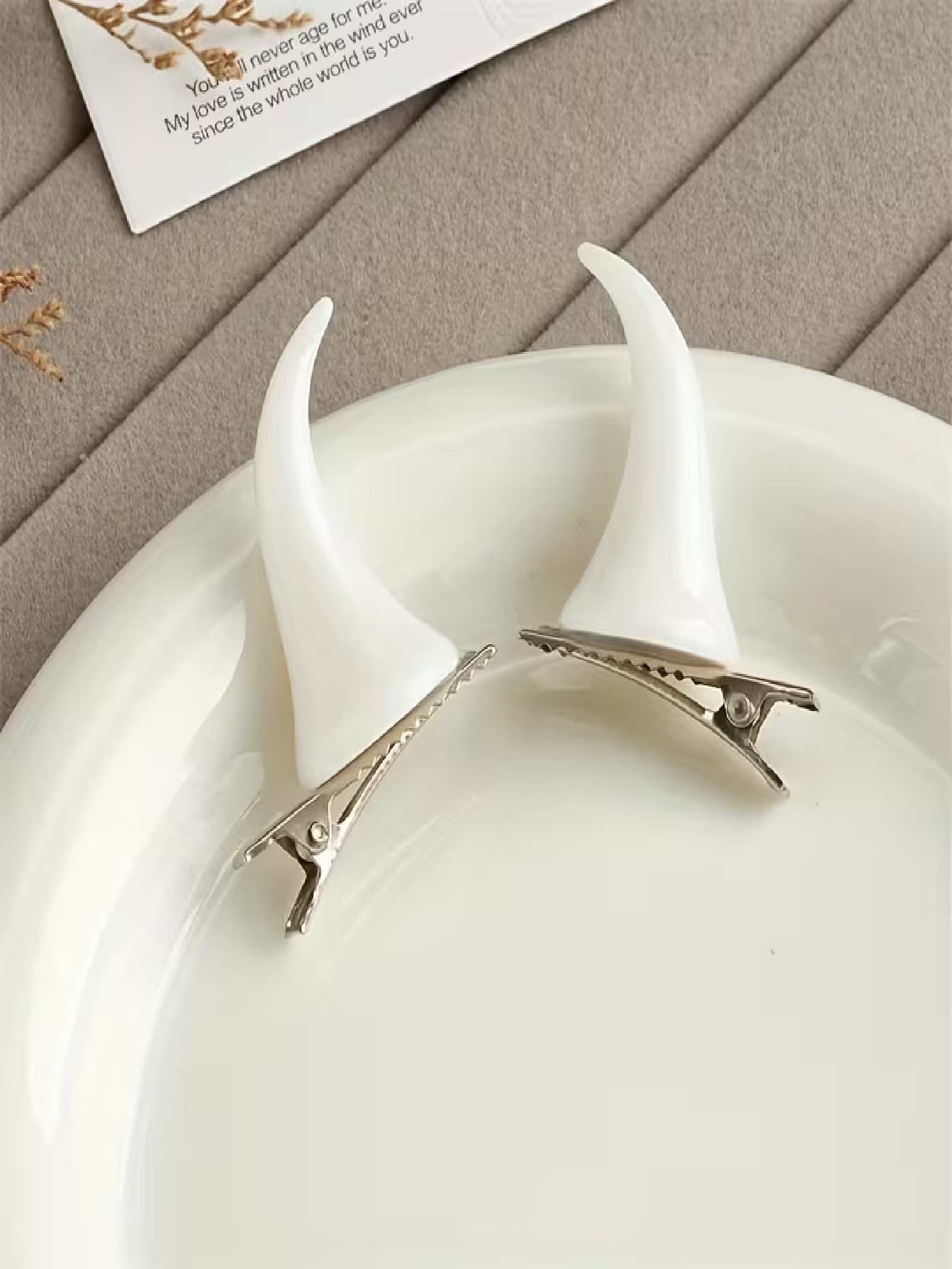 ชุด 2 ชิ้น กิ๊บติดผมเขาปีศาจสี - Resin Craft Ideas บทวิจารณ์และราคา