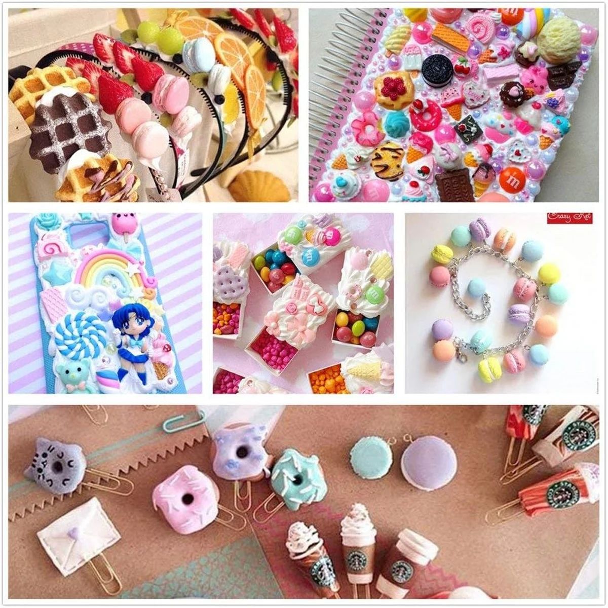 30pcs สุ่ม Candy Slime Charms  - Resin Crafts Diy บทวิจารณ์และราคา